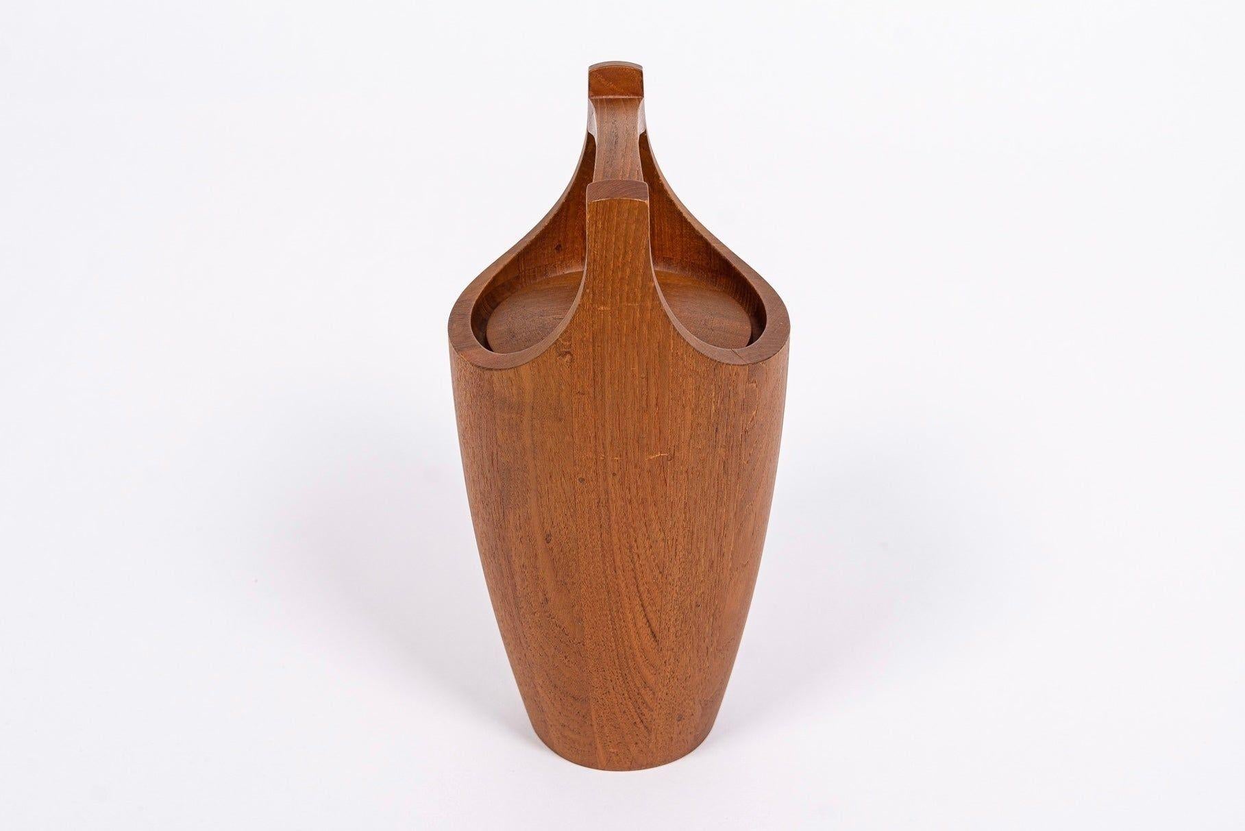 Mid Century Danish Modern Eiskübel aus Teakholz von Jens H. Quistgaard für Dansk im Zustand „Gut“ im Angebot in Detroit, MI