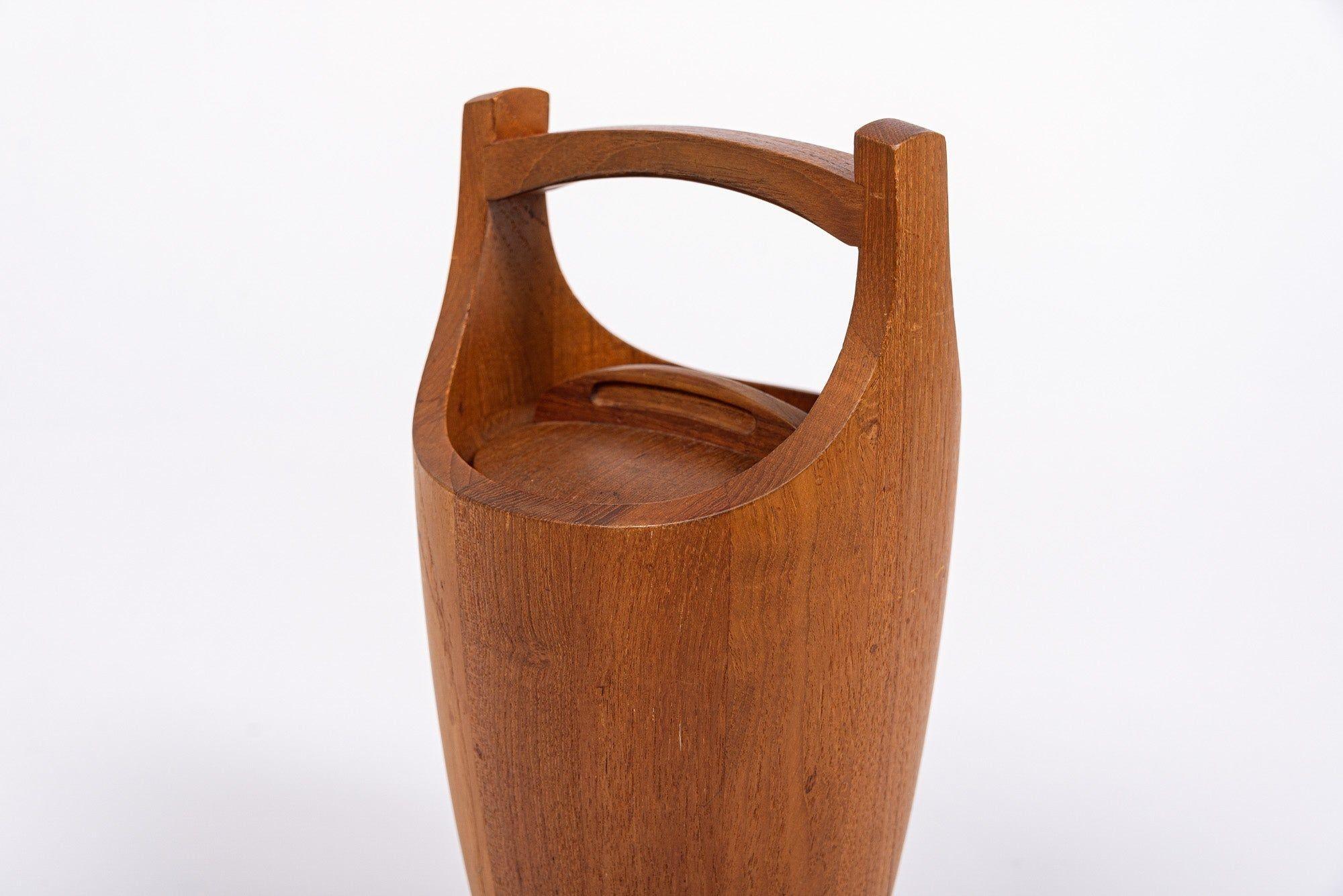 Mid Century Danish Modern Eiskübel aus Teakholz von Jens H. Quistgaard für Dansk (20. Jahrhundert) im Angebot