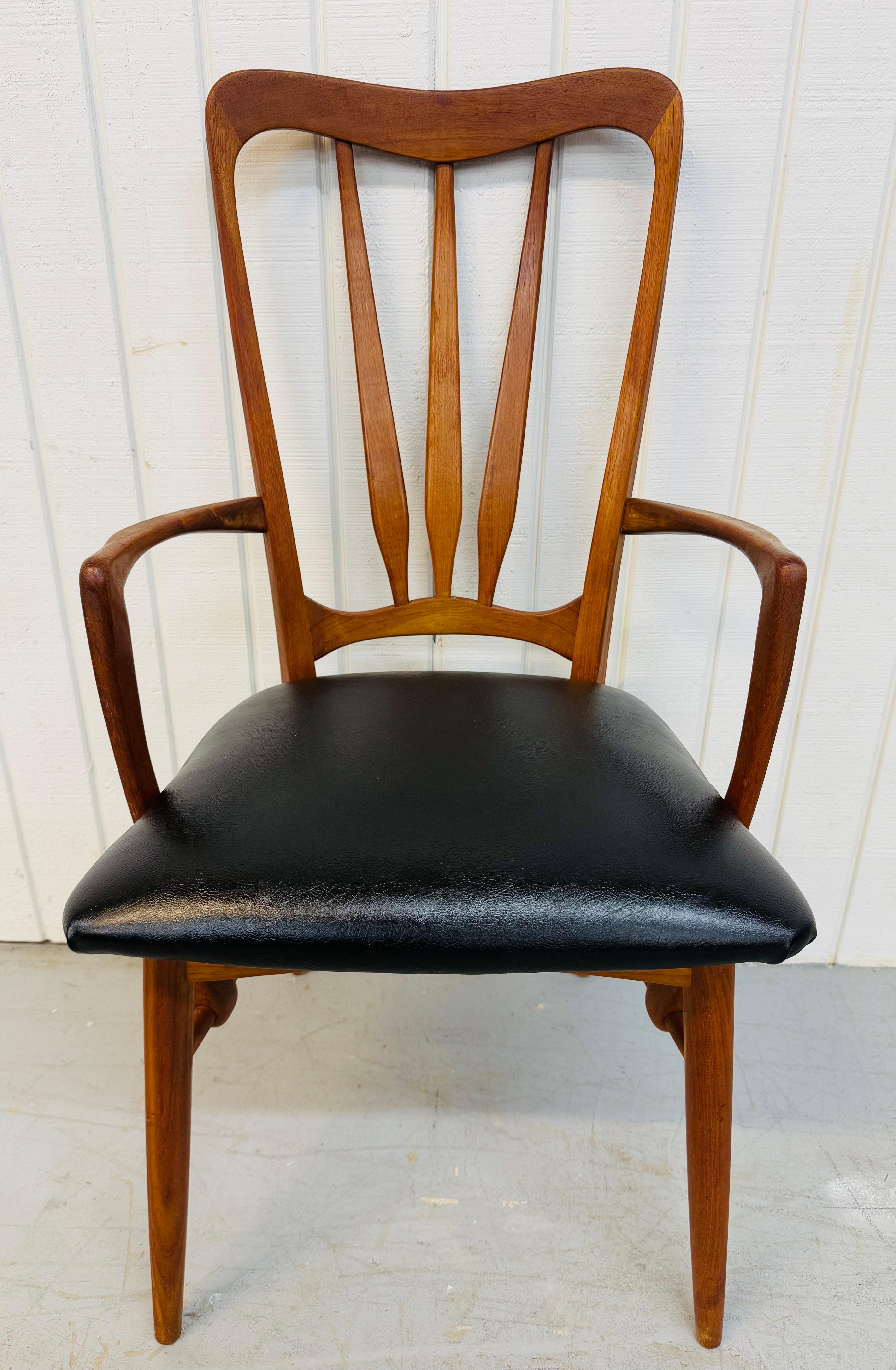 Dänische Mid-Century-Modern-Sessel Ingrid aus Teakholz, Koefoed Ingrid, 2er-Set (20. Jahrhundert) im Angebot