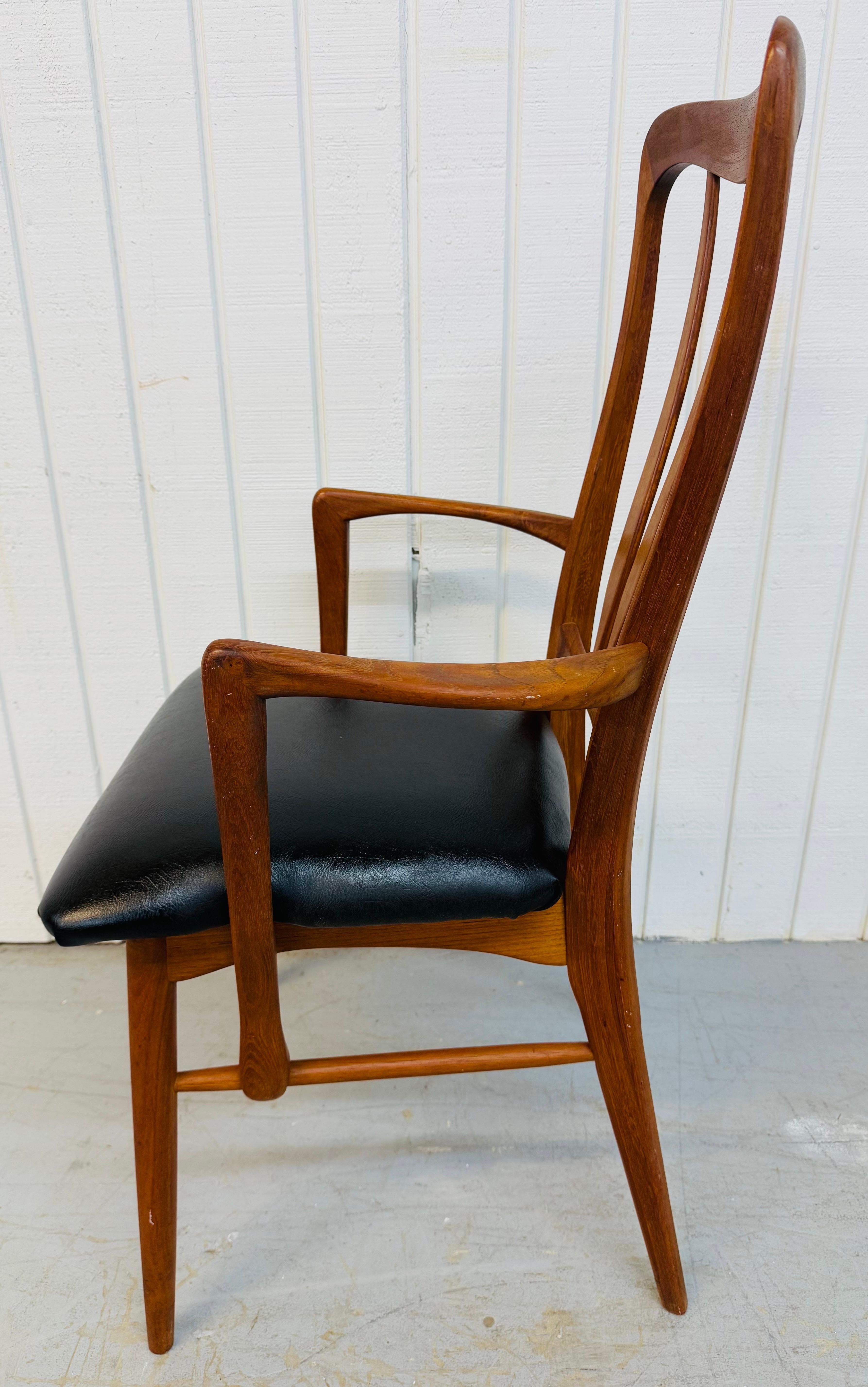 Dänische Mid-Century-Modern-Sessel Ingrid aus Teakholz, Koefoed Ingrid, 2er-Set (Holz) im Angebot
