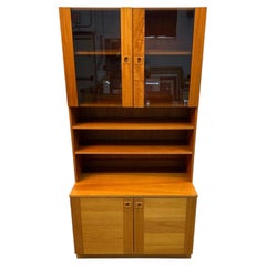 Mid-Century Danish Modern Teak Lighted Display Cabinet