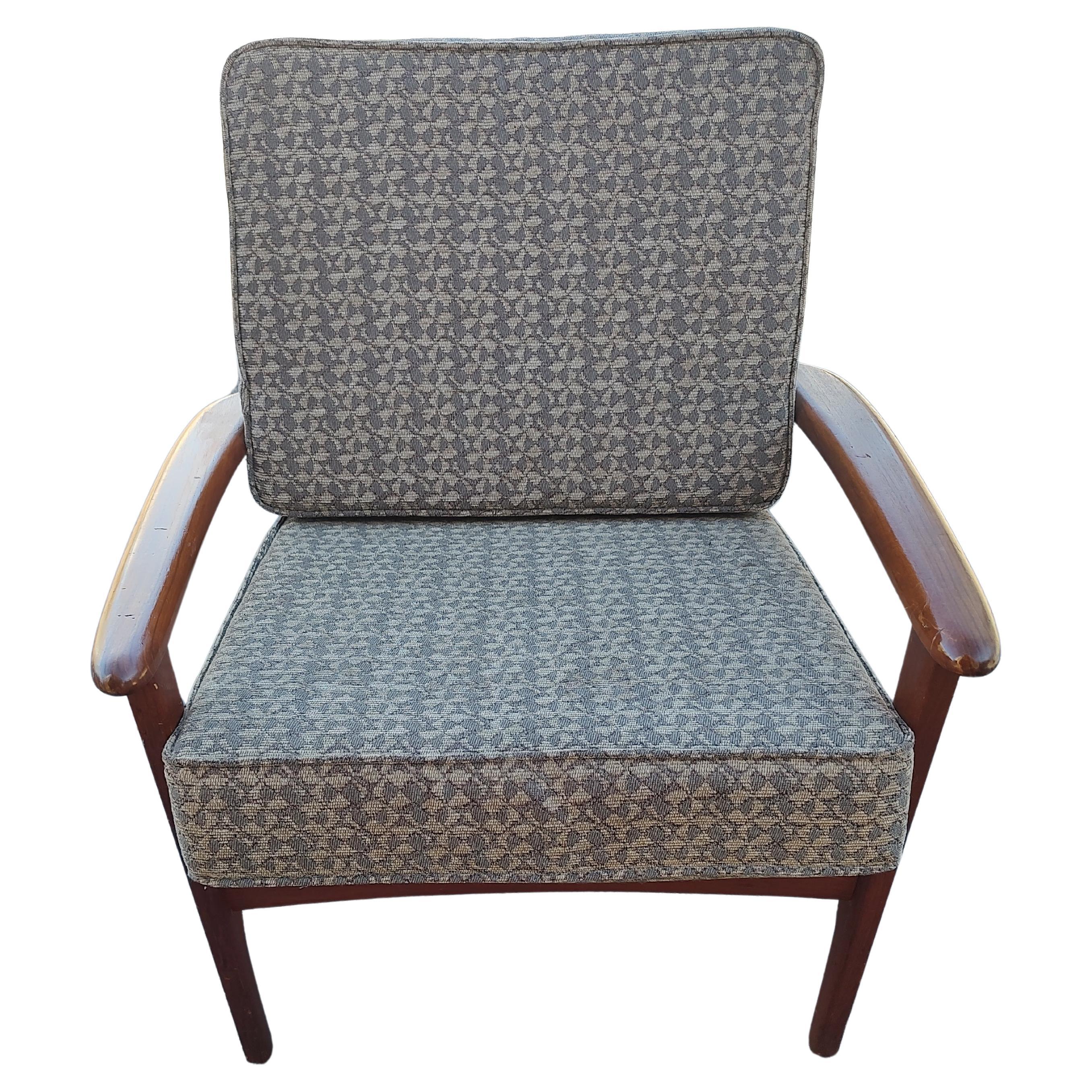 Scandinavian Modern Mid Century Danish Modern Teak Lounge Chair C1958