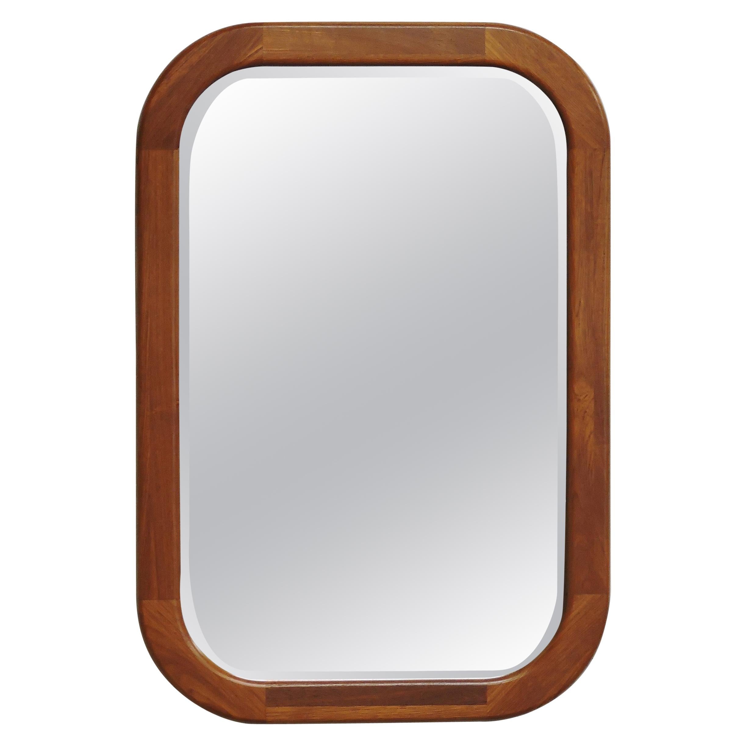 Midcentury Danish Modern Teak Mirror