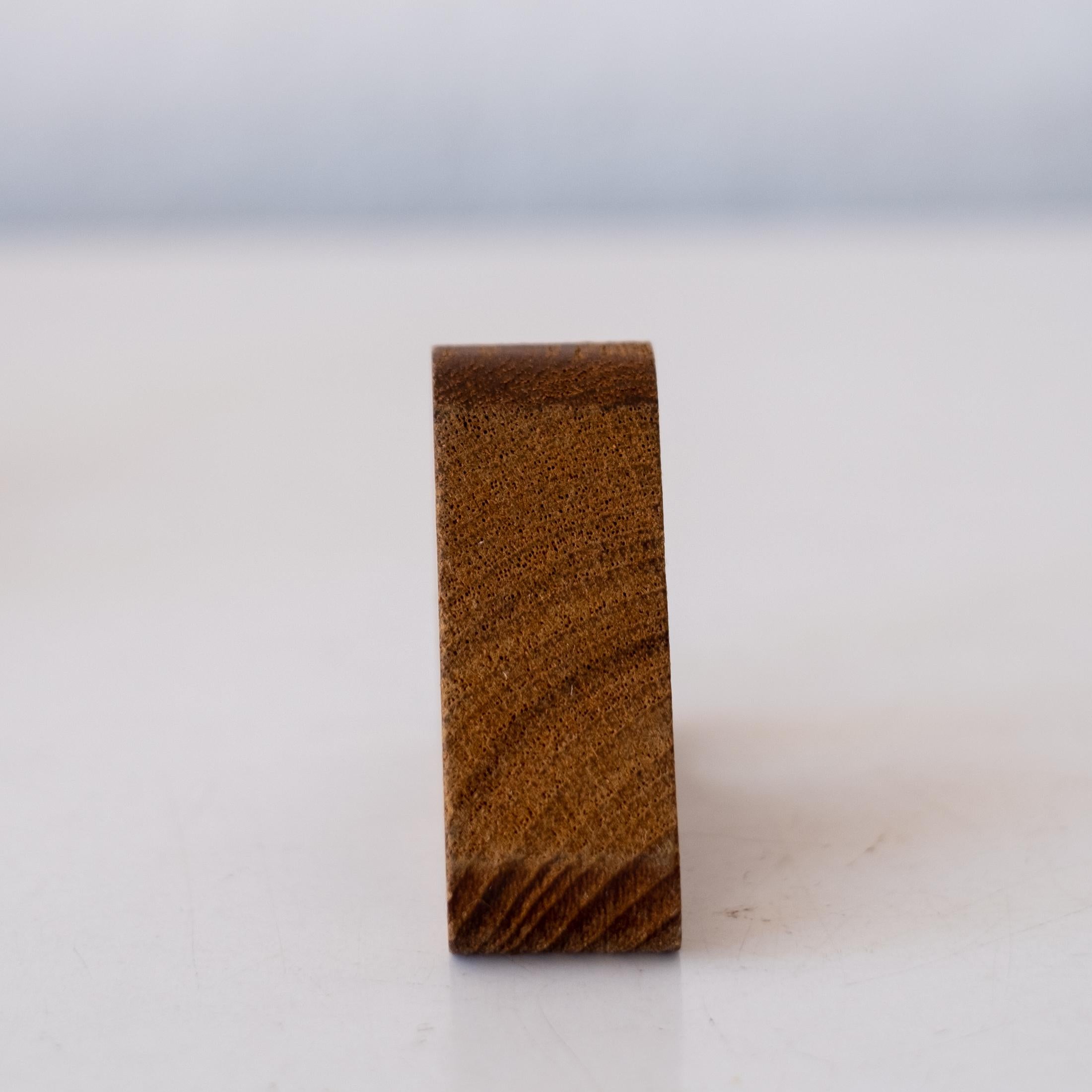 Mid-Century Danish Modern Teak Napkin Rings For Sale 1