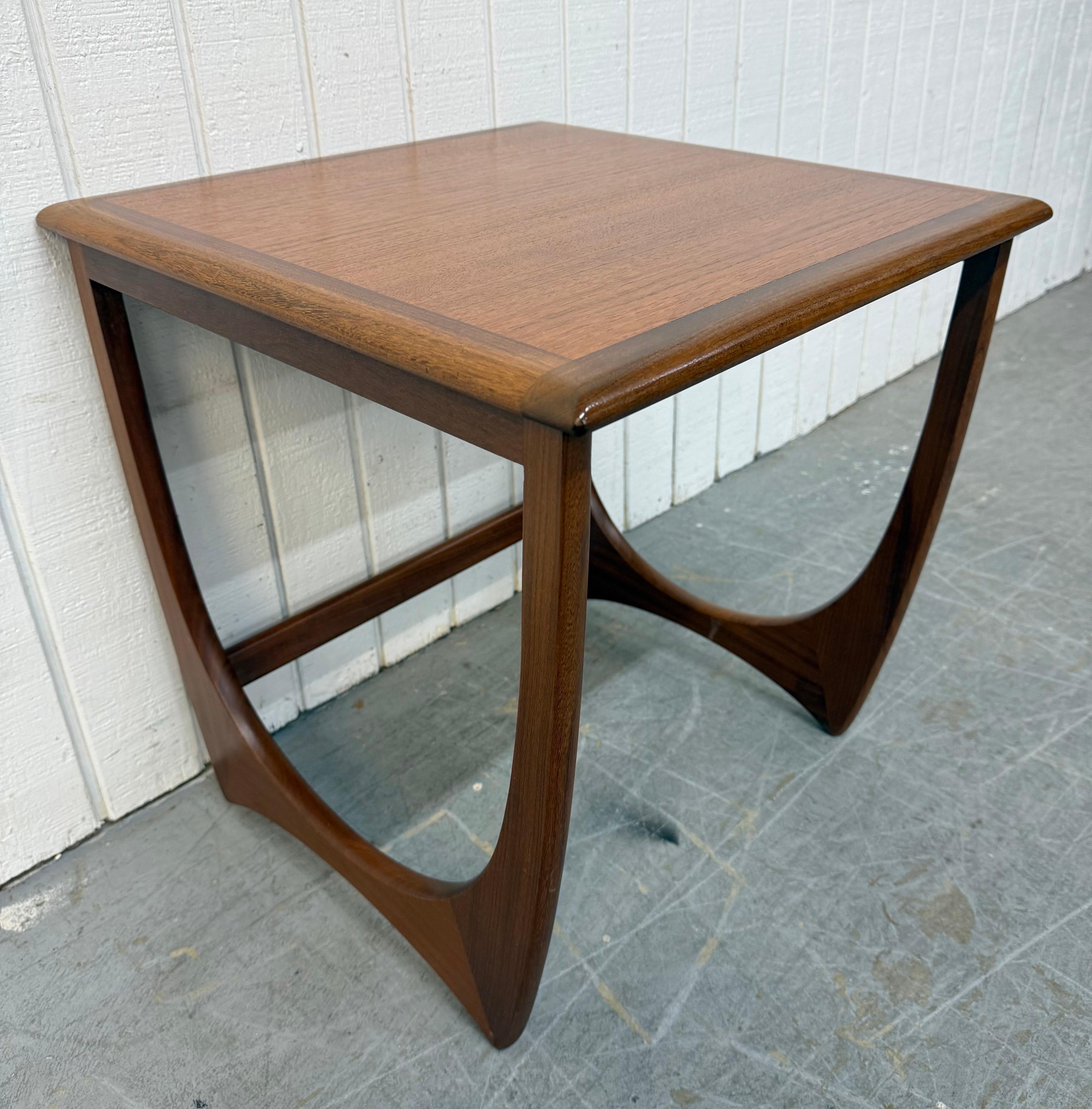 Wood Mid-Century Danish Modern Teak Nesting Tables - Set of 3 For Sale