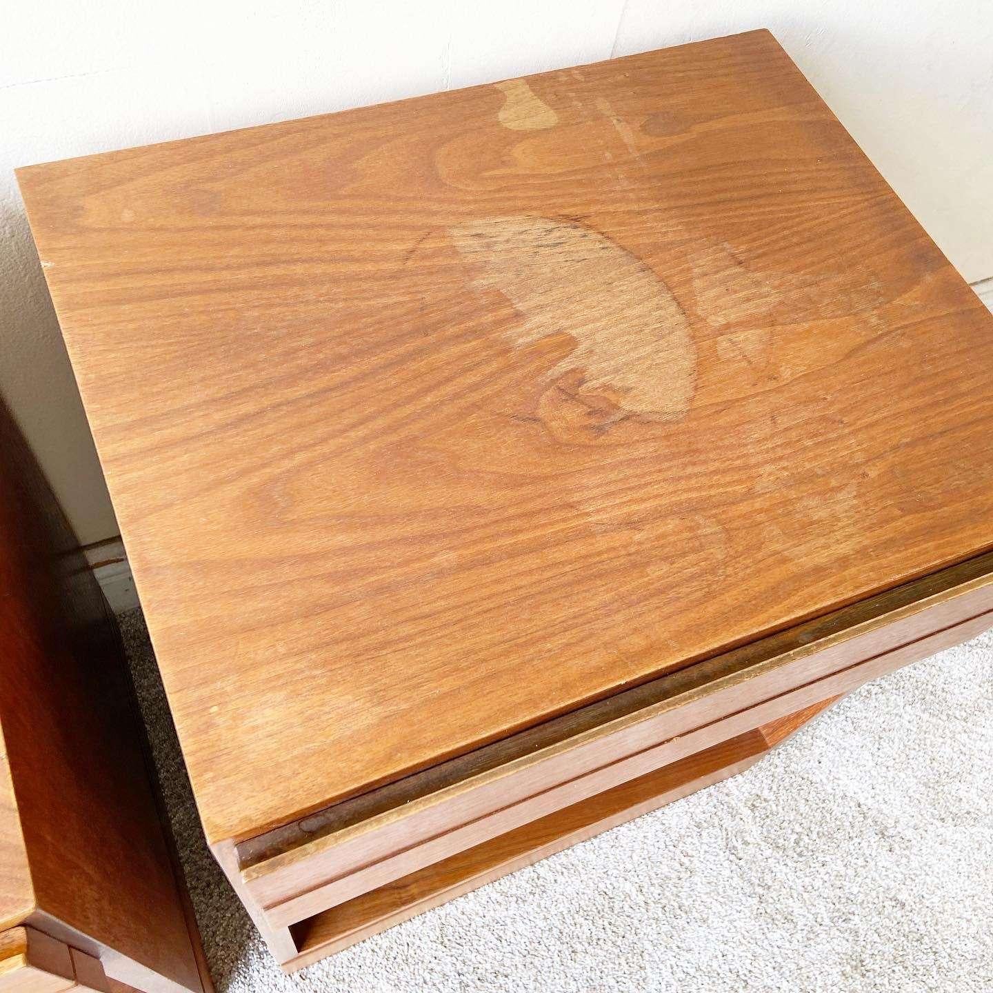 Mid Century Danish Modern Teak Nightstands by Arne Iversen for Vinde Møbelfabrik 1