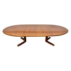 Mid-Century Danish Modern Teak Oval Dining Table