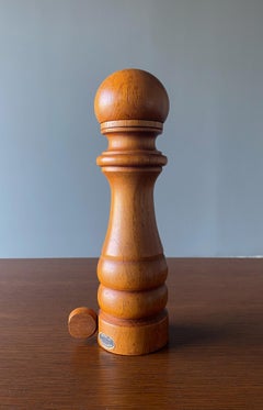Mid Century Danish Modern Teak Pepper Mill, Denmark, 1960's