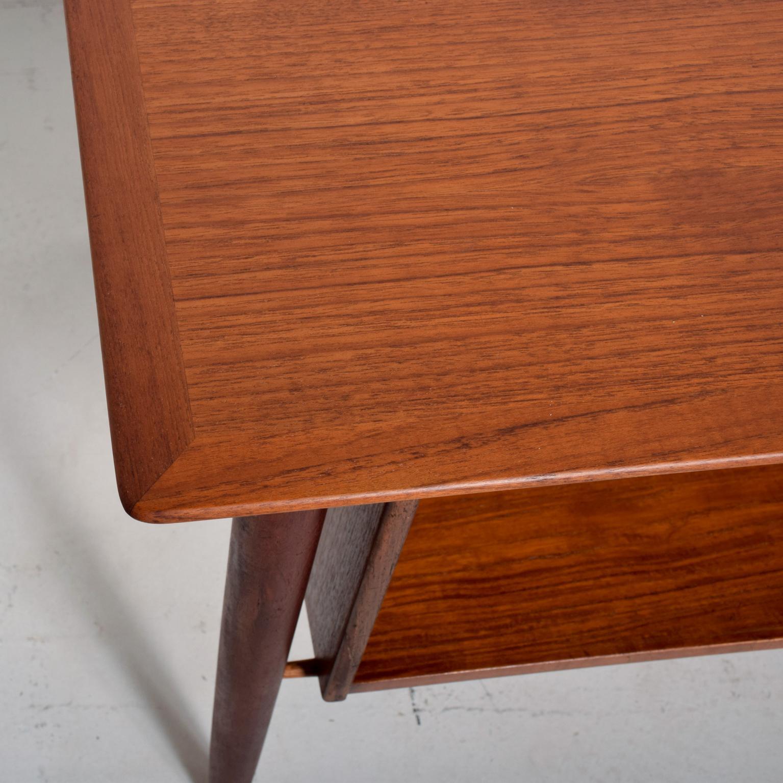 Mid-20th Century Midcentury Danish Modern Teak Receiving Desk Bookshelf Koford Larsen Era