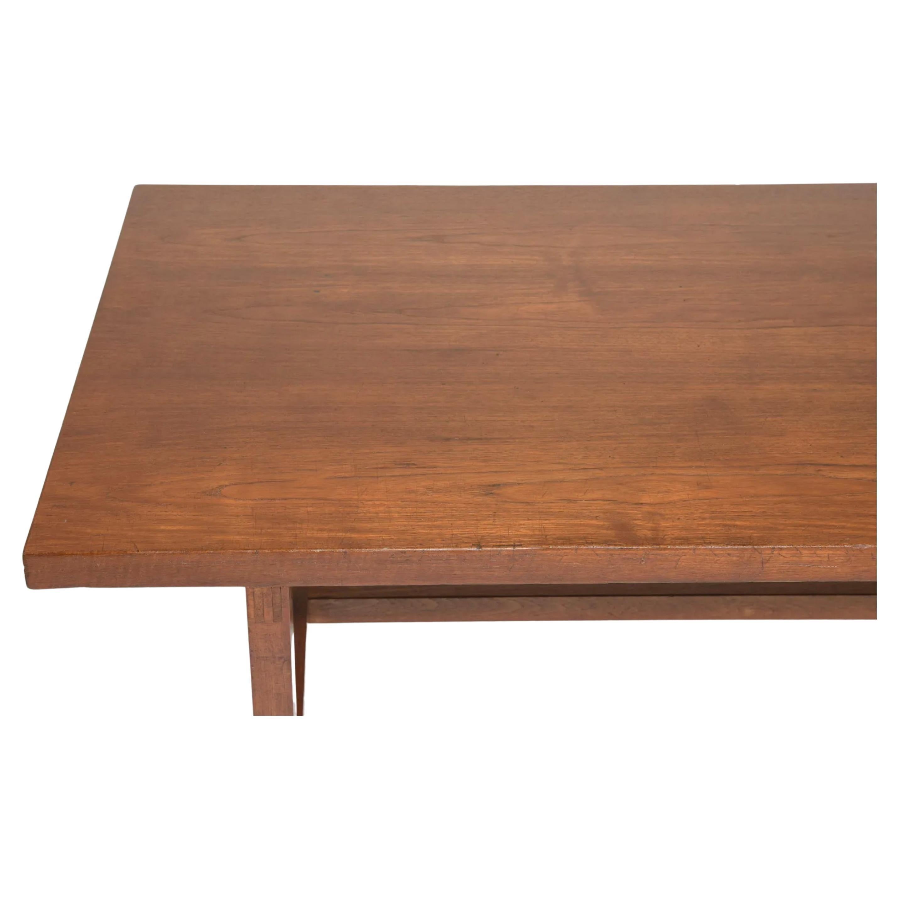 Mesa de comedor rectangular de teca danesa moderna de mediados de siglo Escandinavo moderno en venta