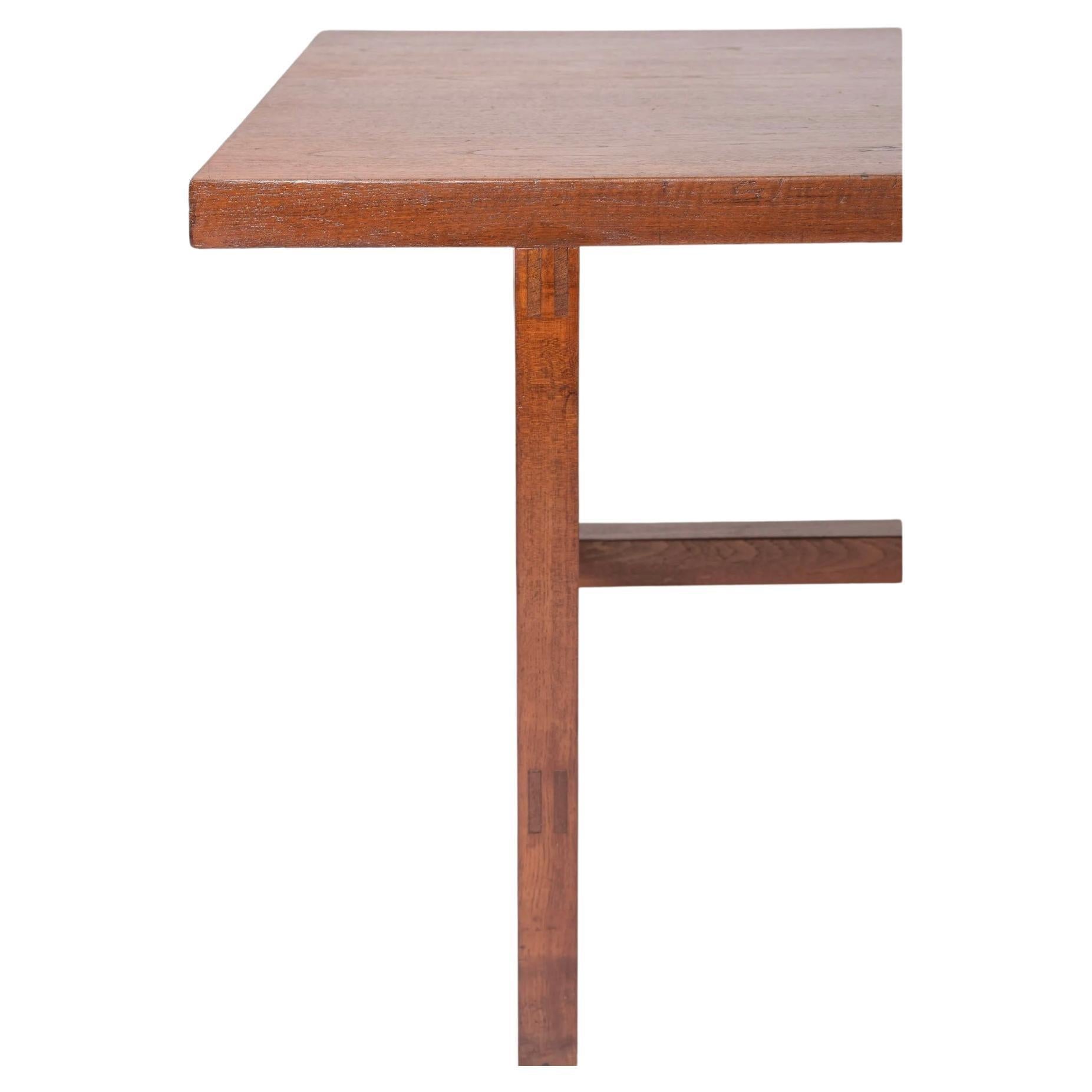 Mesa de comedor rectangular de teca danesa moderna de mediados de siglo Danés en venta