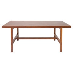 Mid Century Danish Modern Teak Rechteckiger Esstisch 