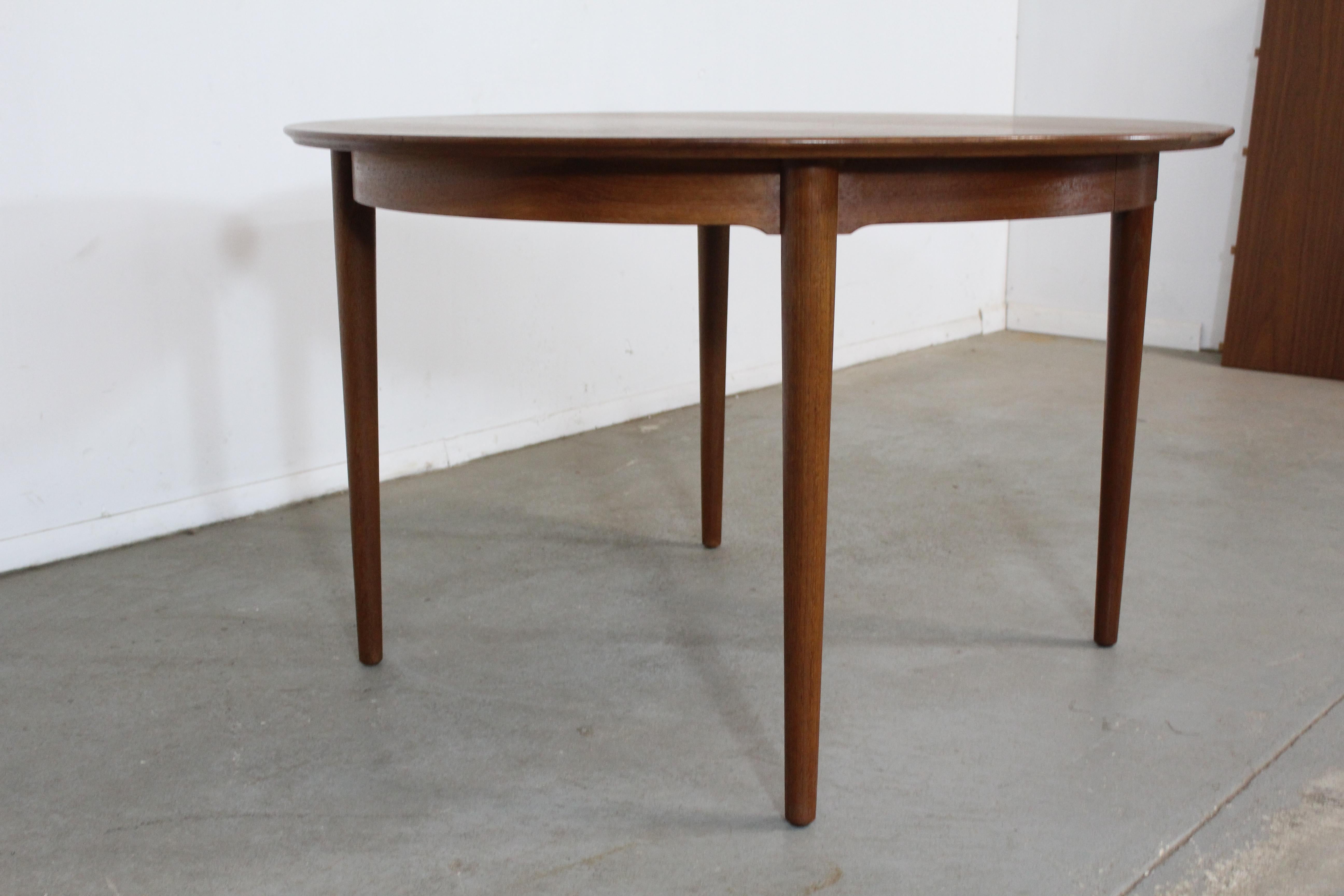 Mid-Century Danish Modern Teak Round 86