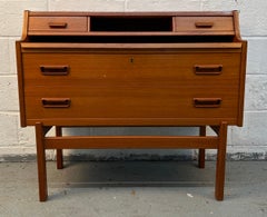 Mid-Century Danish Modern Teak Secretary Desk