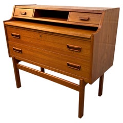 Mid-Century Danish Modern Teak Secretary Desk