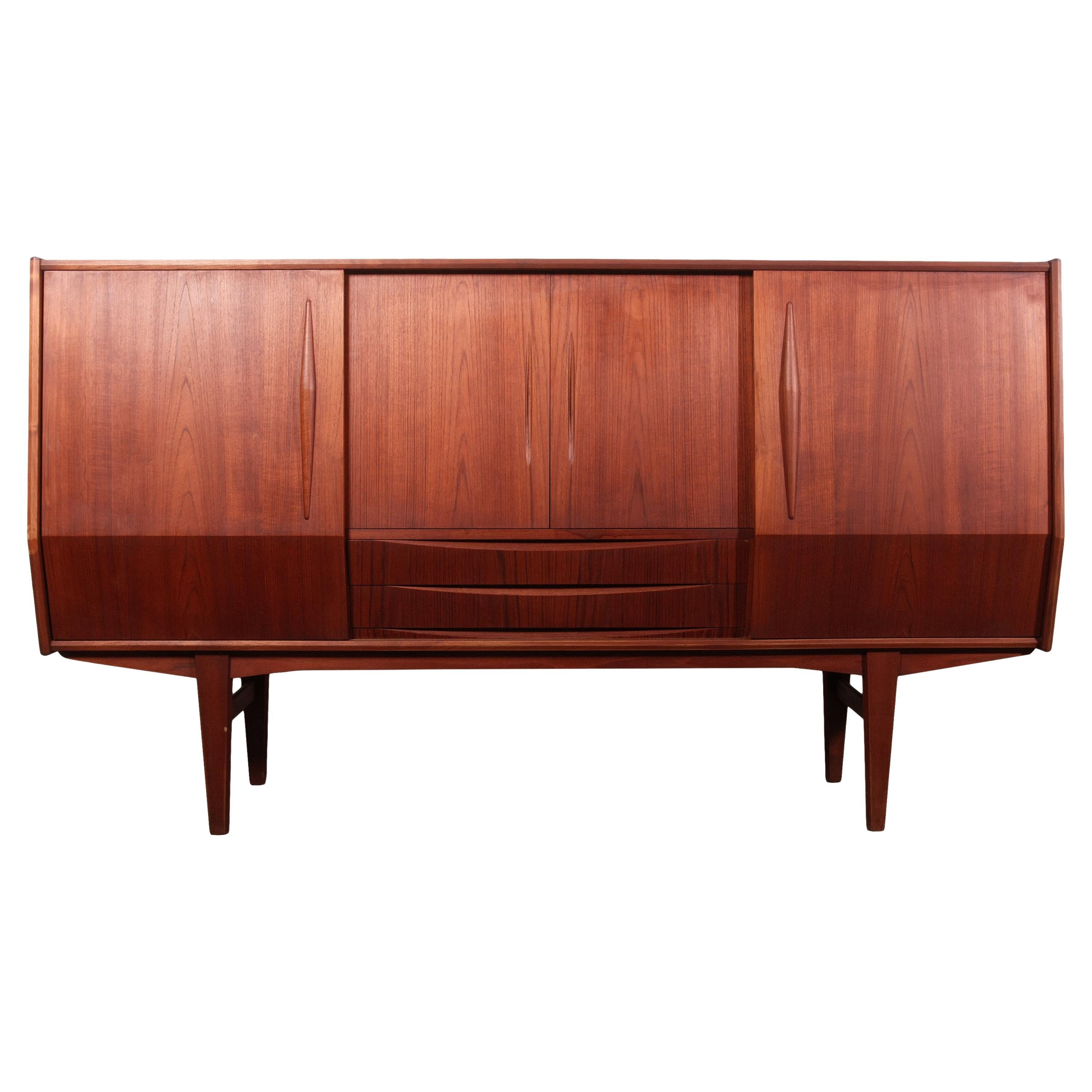Mid-Century Danish Modern Teak Sideboard Dry Bar, Hans J. Wegner, G-Plan