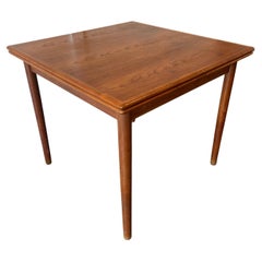 Mid-Century Danish Modern Teak Small Refectory Extension Dining Table