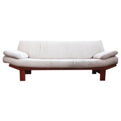 Canapé Loveseat en teck de style scandinave danois moderne du milieu du siècle Adrian Pearsall