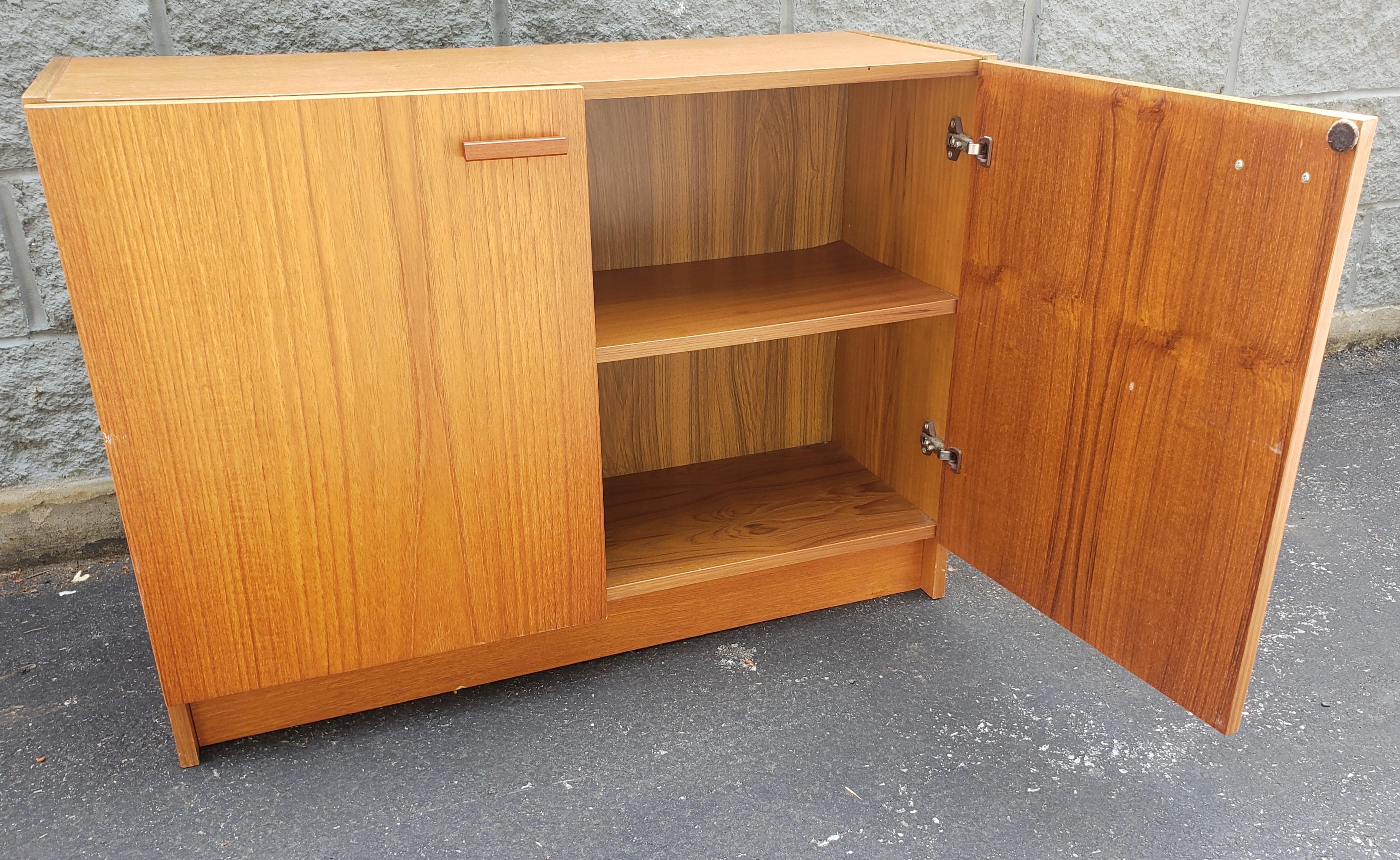Woodwork Midcentury Danish Modern Teak Storage Cabinet For Sale