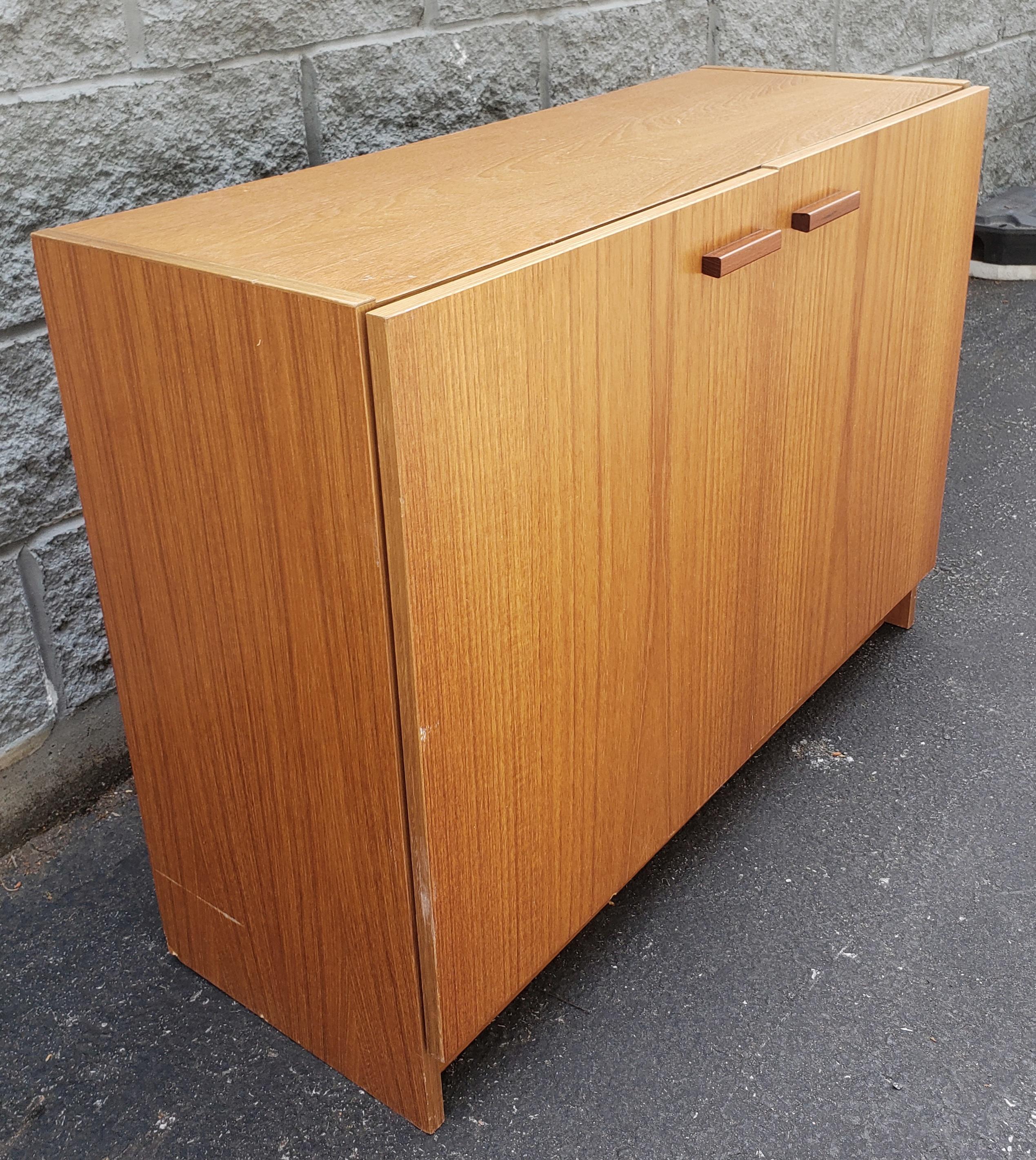 20th Century Midcentury Danish Modern Teak Storage Cabinet For Sale