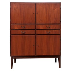 Mid Century Danish Modern Teak Tall Cabinet