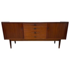 Mid-Century Danish Modern Teak Tambour Sideboard