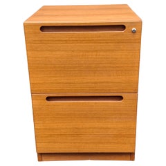 Mid-Century Danish Modern Teak Two-Drawer Filing Cabinet