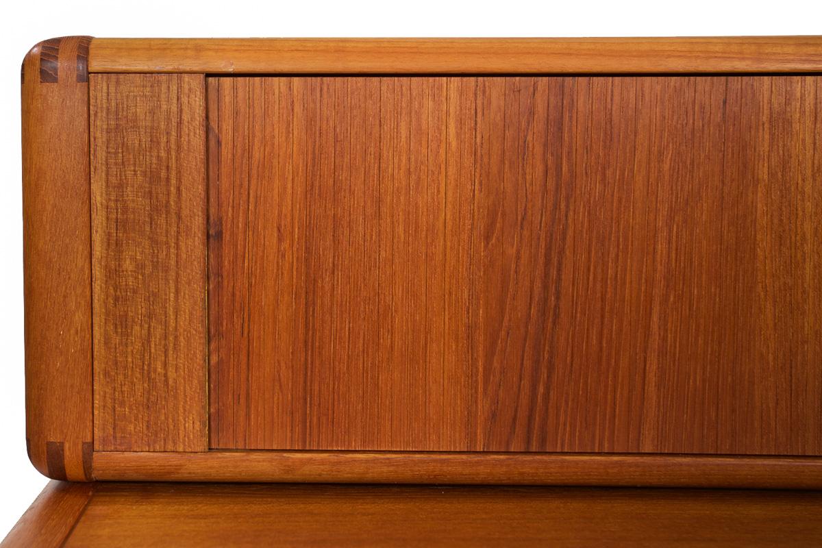 Mid-Century Danish Modern Teak Two-Part Desk by D-Scan 10