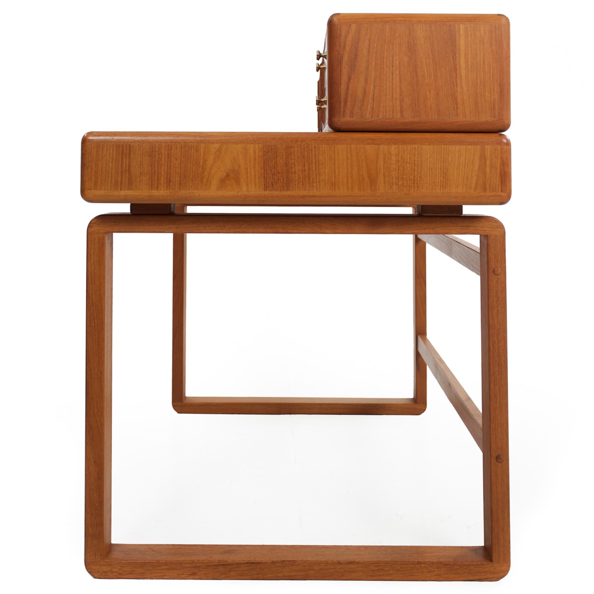 Mid-Century Modern Mid-Century Danish Modern Teak Two-Part Desk by D-Scan