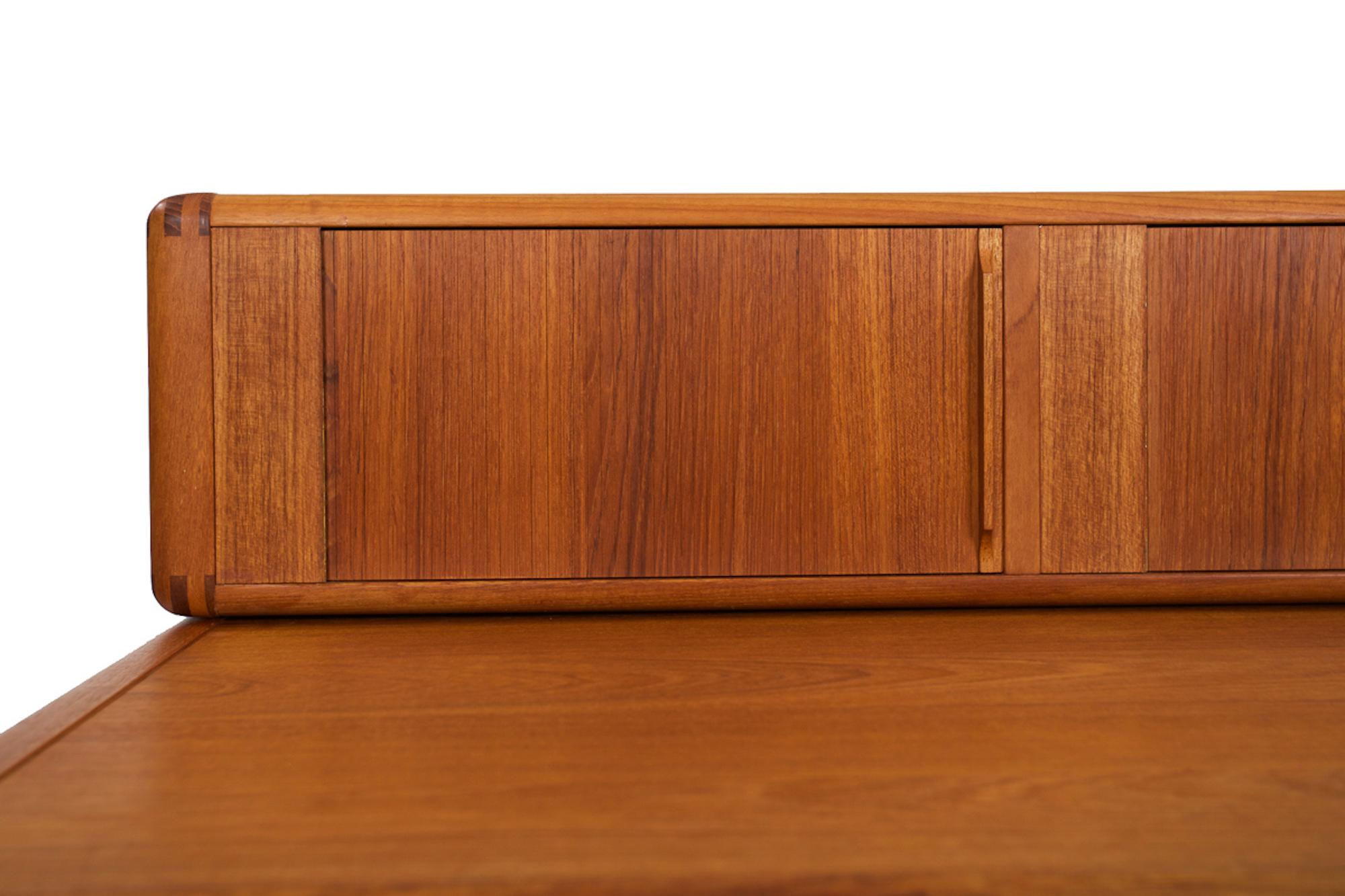 Mid-Century Danish Modern Teak Two-Part Desk by D-Scan 1