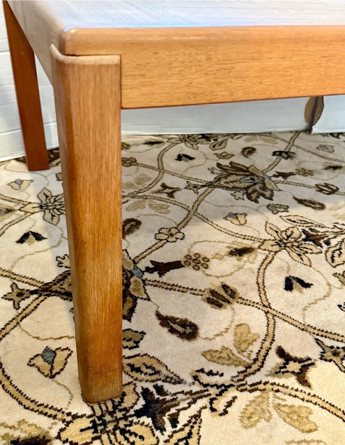 Scandinavian Modern Mid Century Danish Modern Teak Vejle Stole & Mobelfabrik Cocktail Coffee Table