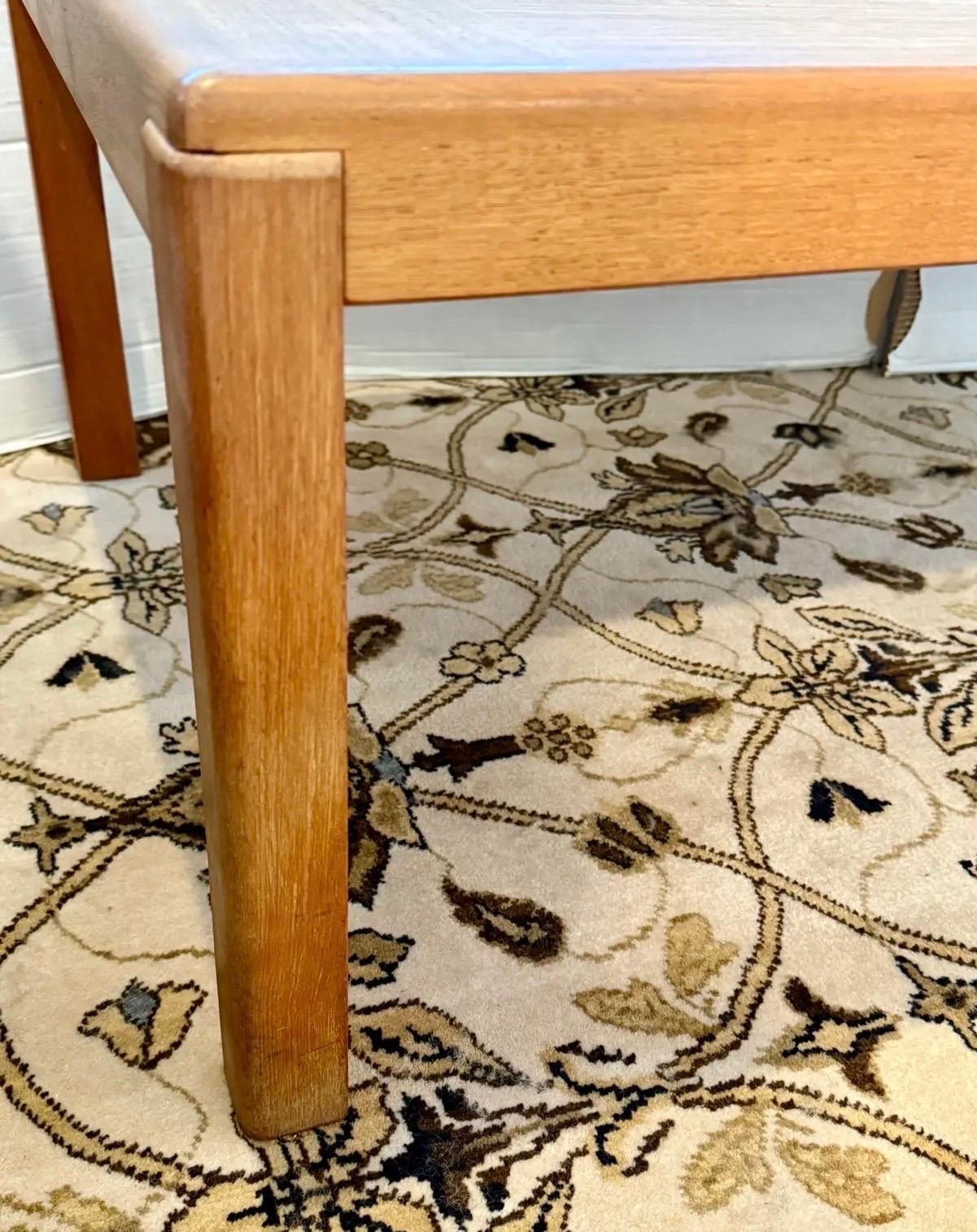 20th Century Mid Century Danish Modern Teak Vejle Stole & Mobelfabrik Cocktail Coffee Table