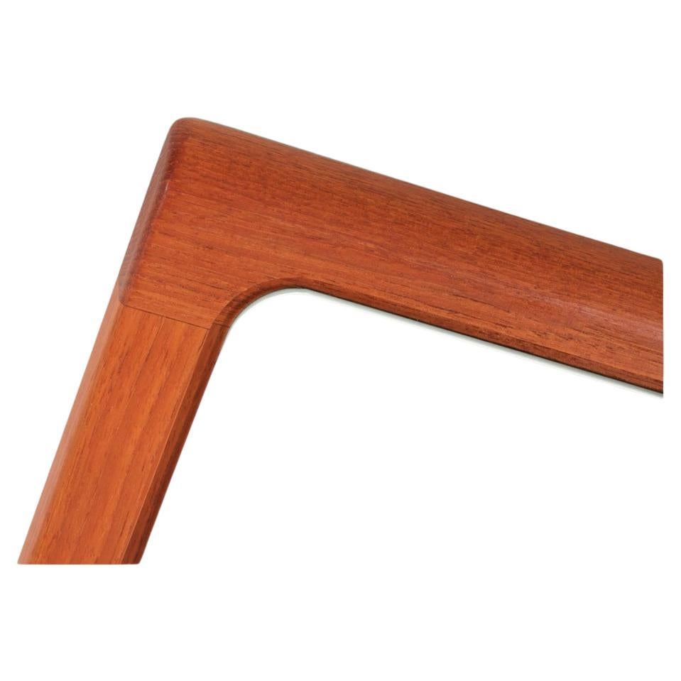 Mid century danish modern teak wall mirror by Nils Johnson In Good Condition In BROOKLYN, NY