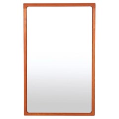 Mid century Danish modern teak wall mirror by Nils Jonsson Torring Mobler