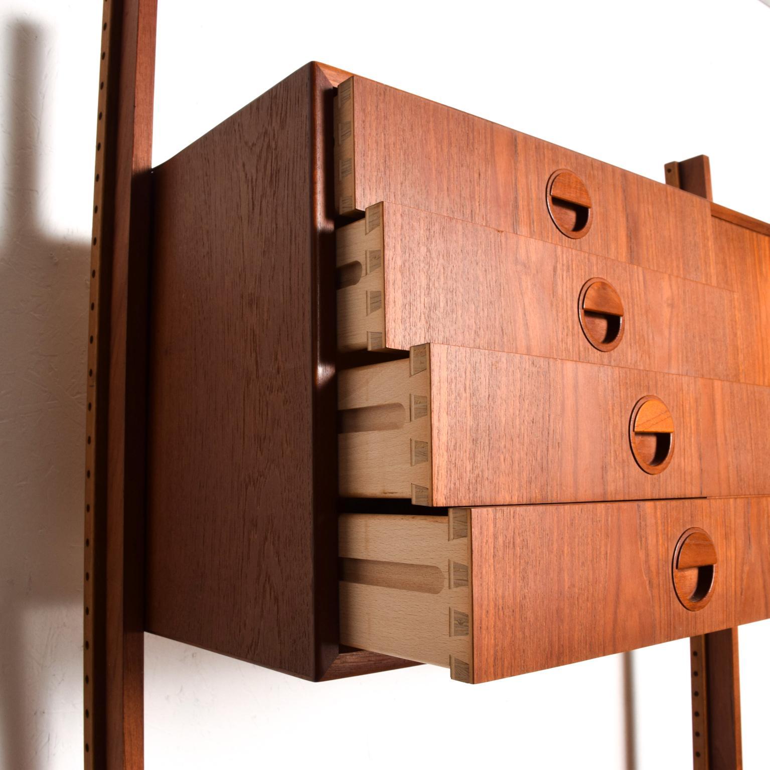 Midcentury Danish Modern Teak Wall Unit Hansen & Guldborg CADO 2