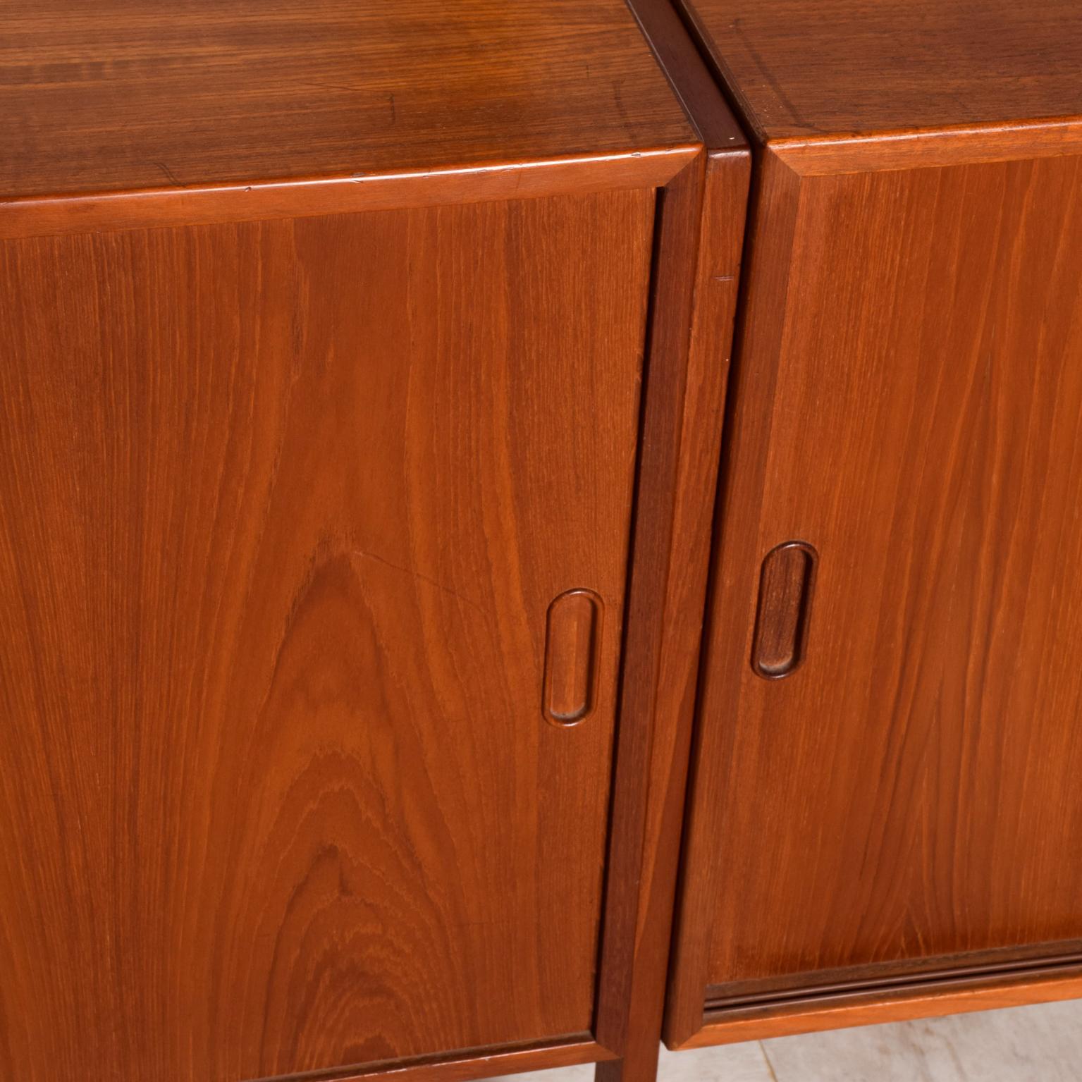 Oak Midcentury Danish Modern Teak Wall Unit Hansen & Guldborg CADO