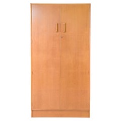 Mid century Danish modern teak wardrobe dresser armoire