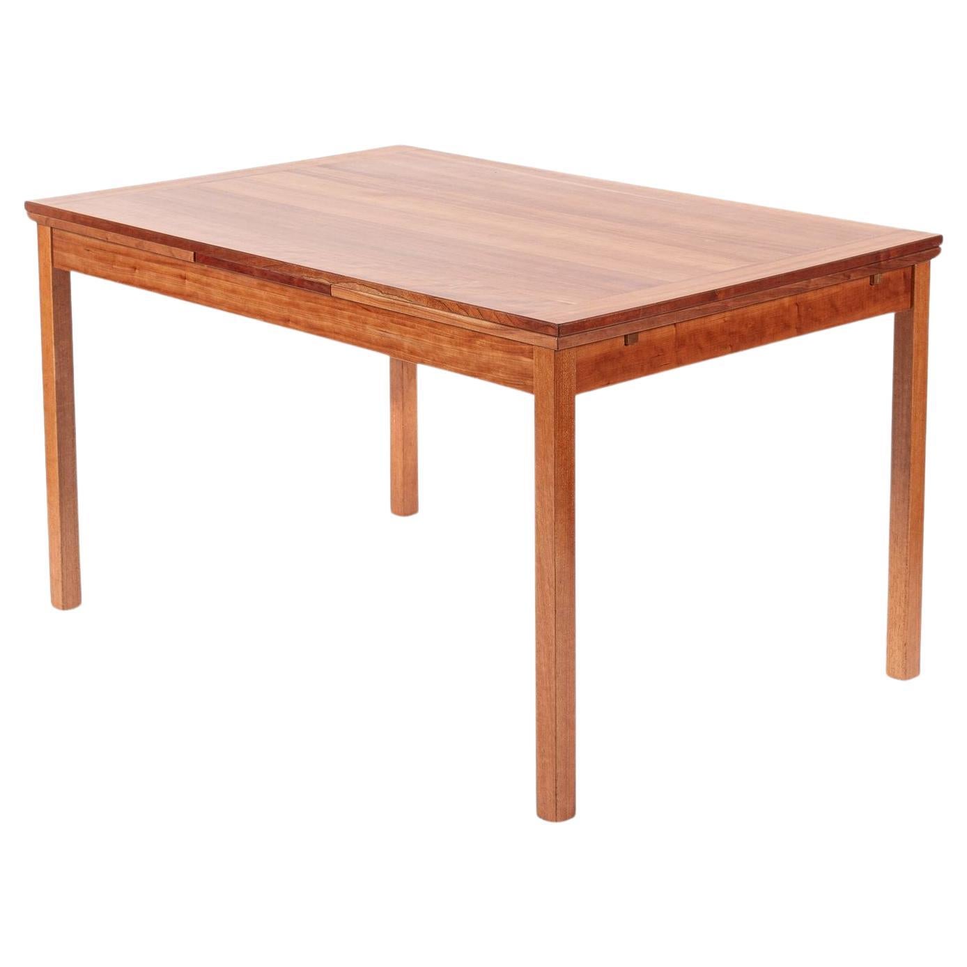 Mid Century Danish Modern Teak Wood Extension Dining Table