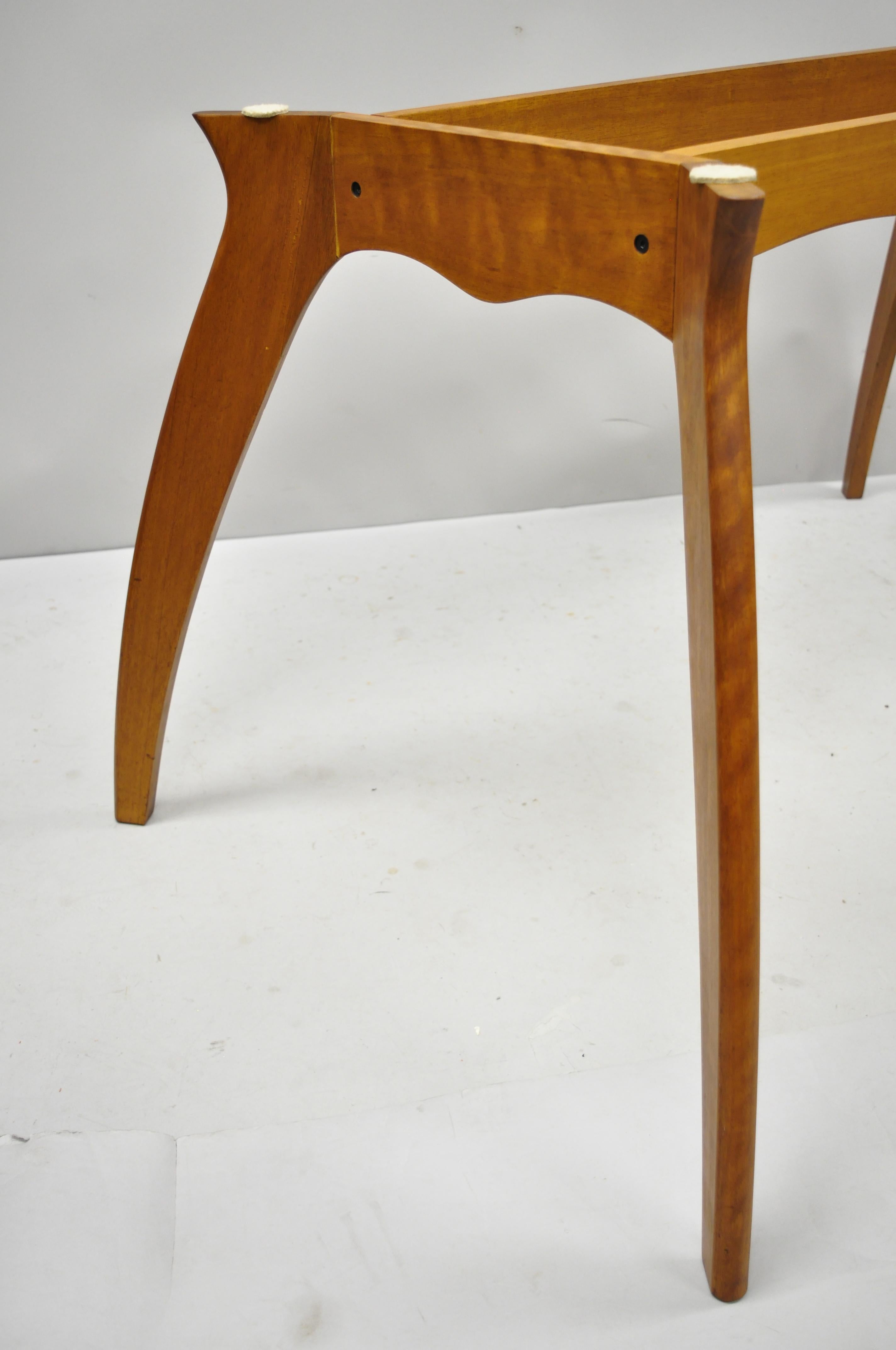 Mid-Century Modern Mid Century Danish Modern Teak Wood Sculptural Dining Room Table Base