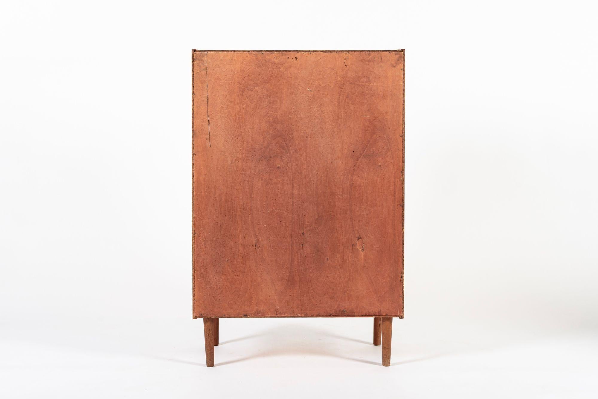 Mid Century Danish Modern Teak Wood Storage or Bar Cabinet For Sale 4