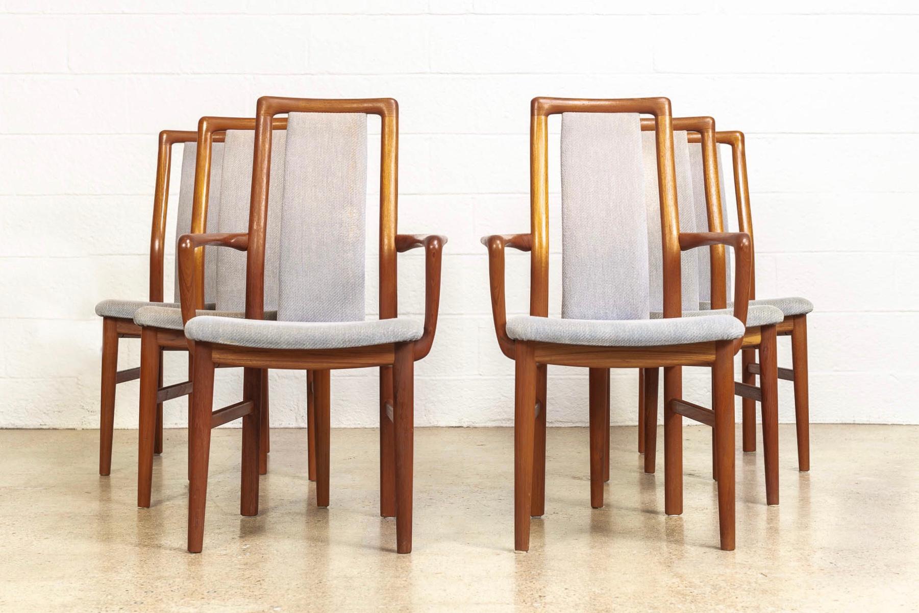 teak upholstered dining chairs