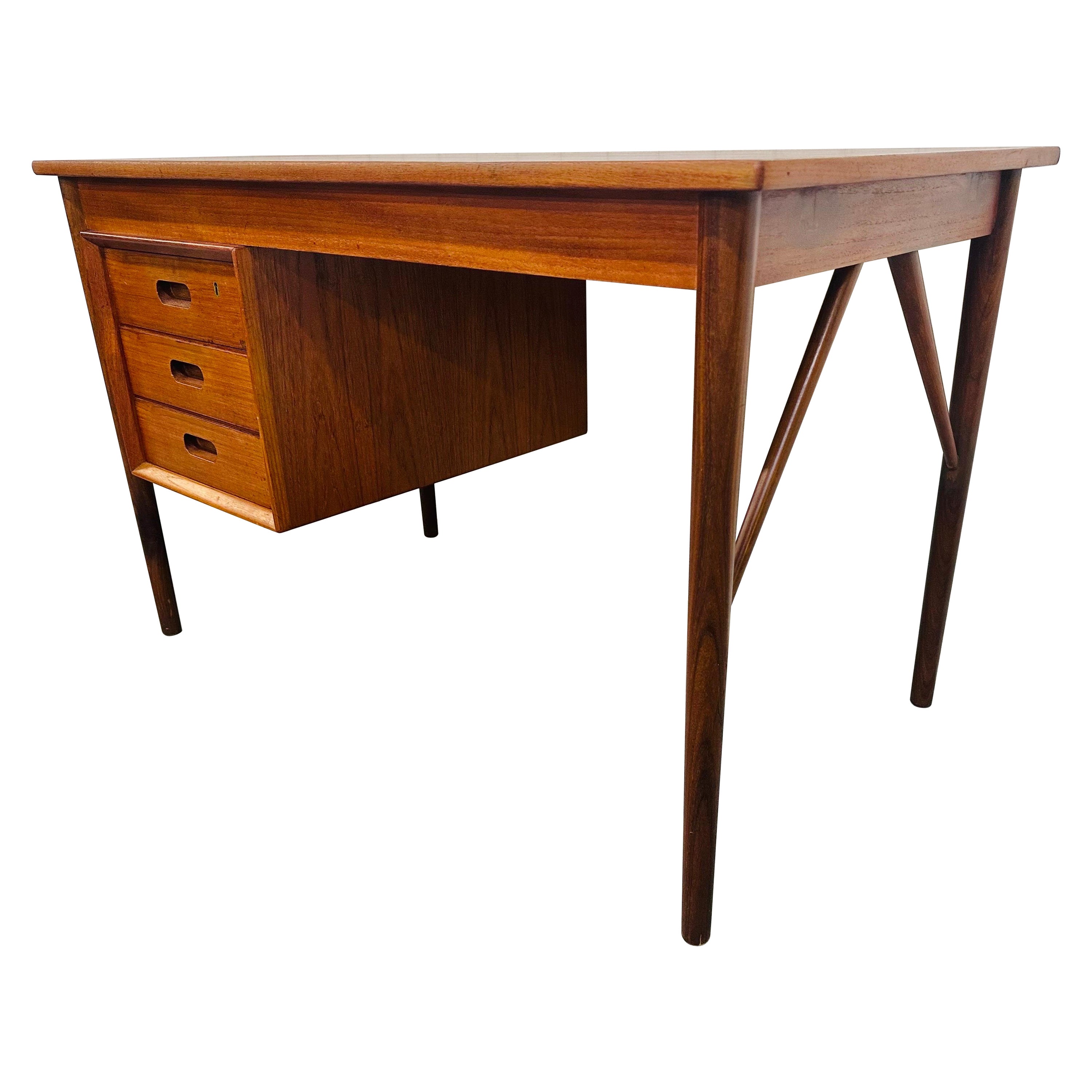 Mid-Century Danish Modern Teak Writing Desk