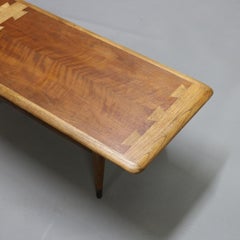 Midcentury Danish Modern Three-Piece Ash & Walnut Coffee End Table Set, 20th C