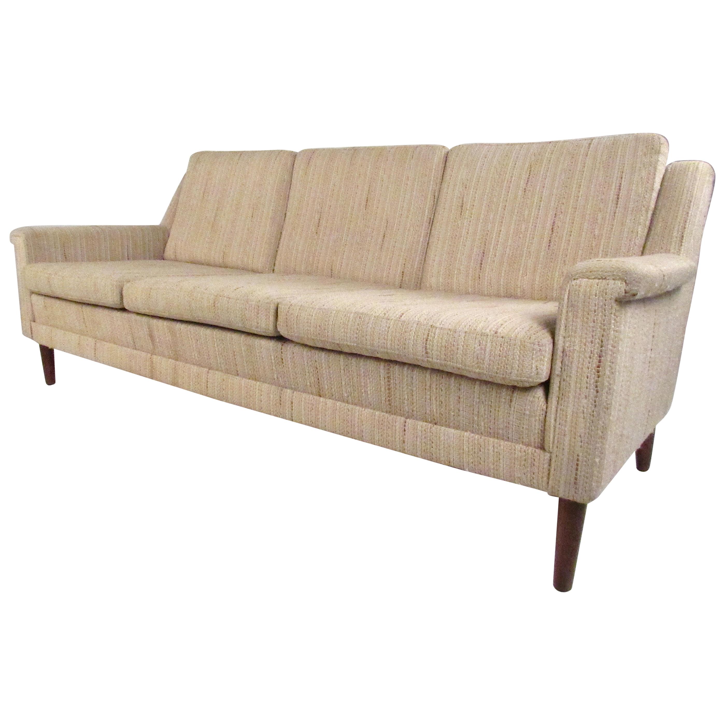 Midcentury Danish Modern Three-Seat Sofa by Dunflex For Sale