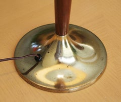 Mid Century Danish Modern Torpedo Shaped Table Lamp! Tony Paul Westwood 1950s