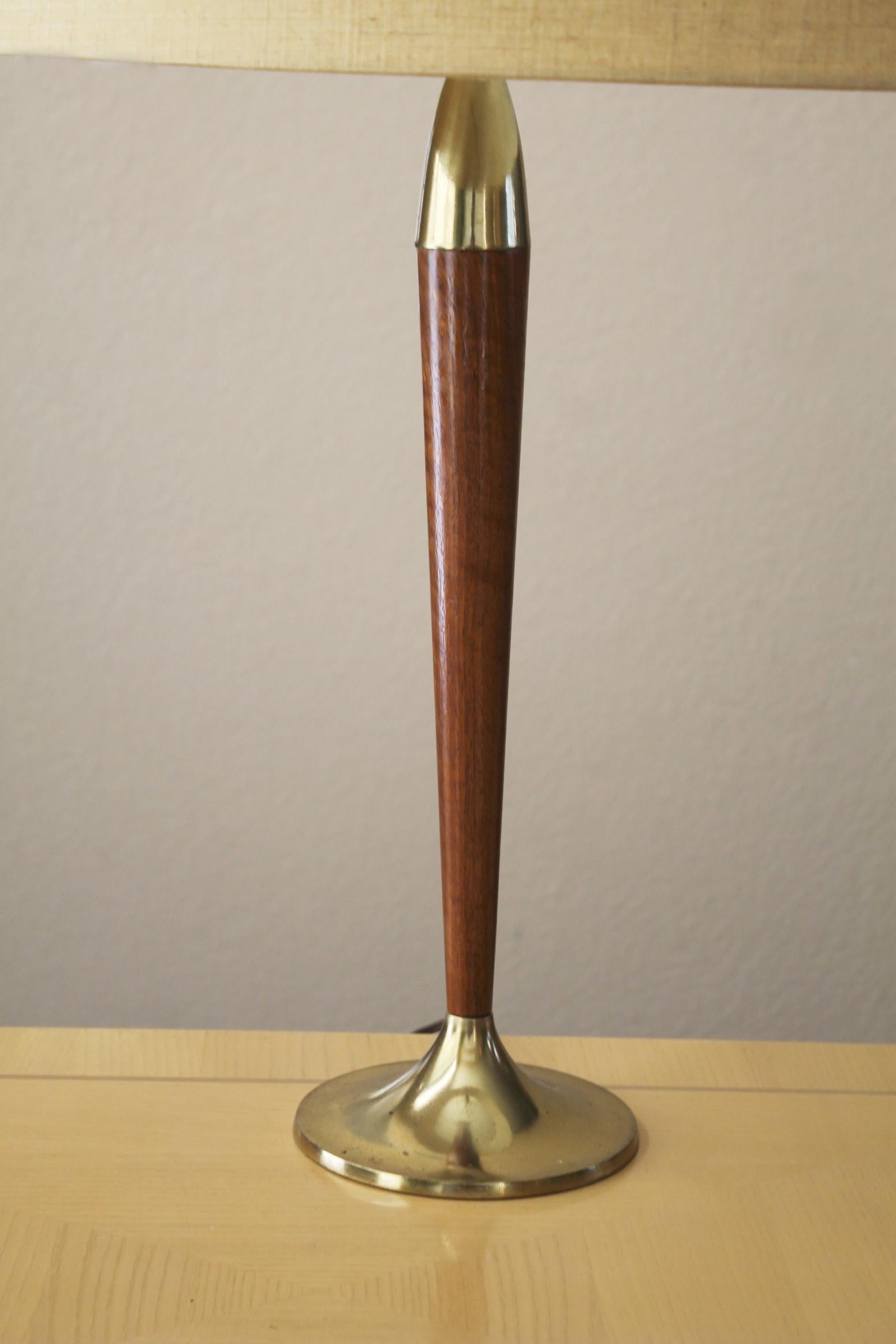 American Mid Century Danish Modern Torpedo Shaped Table Lamp! Tony Paul Westwood 1950s For Sale