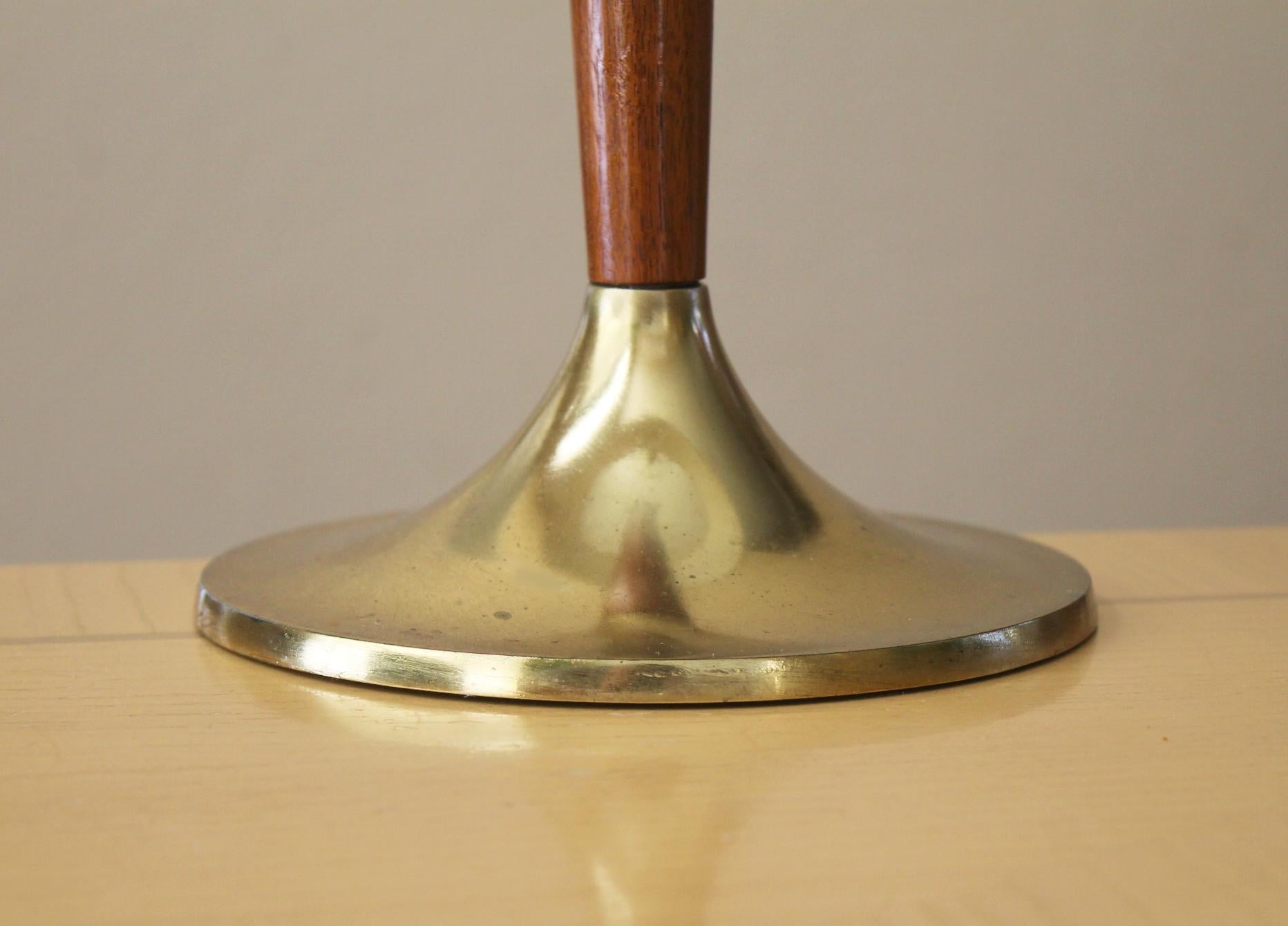 Hand-Crafted Mid Century Danish Modern Torpedo Shaped Table Lamp! Tony Paul Westwood 1950s For Sale