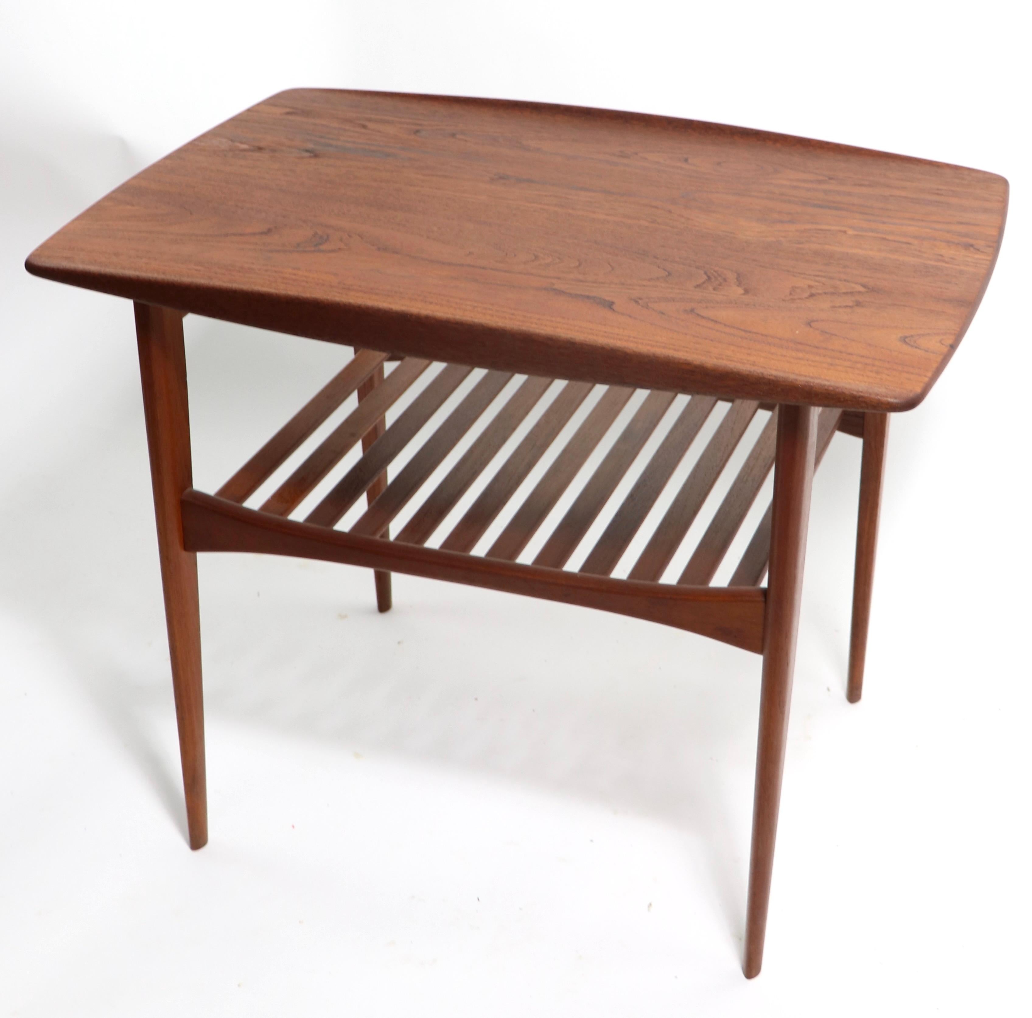 Scandinavian Modern Mid Century Danish Modern Tove, Larsen Side Table