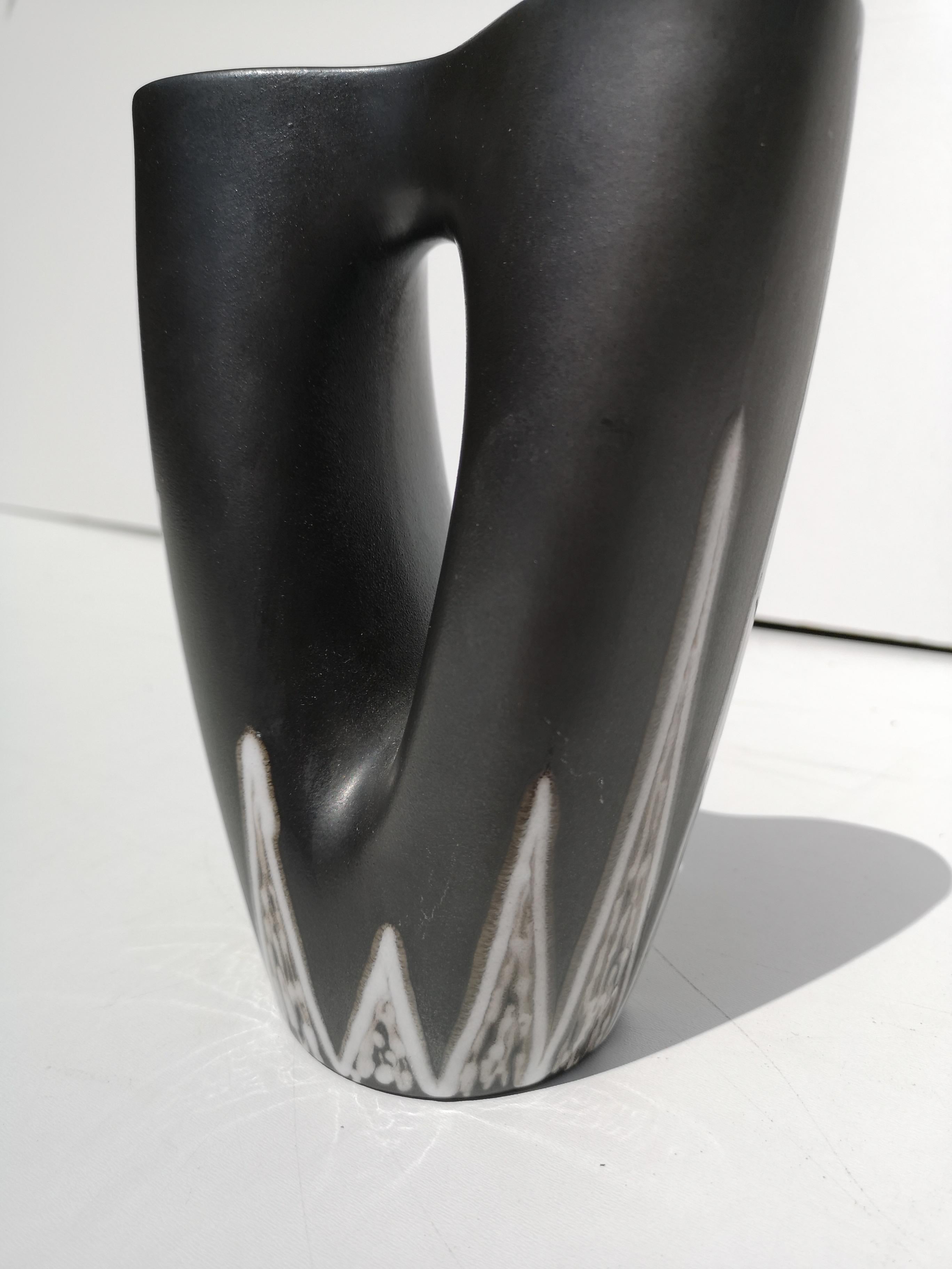 Midcentury Danish Modern Vase by Svend Aage Holm Sorensen for Soholm For Sale 1