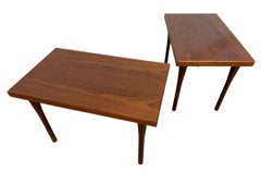 Mid-Century Danish Modern Vejen Teak Side Tables - Set of 2 - Refinished!